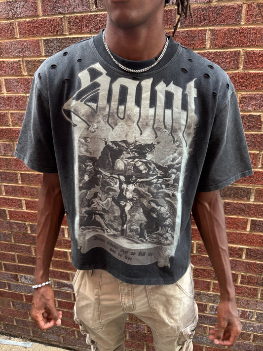 Saint Vintage Distressed Tee