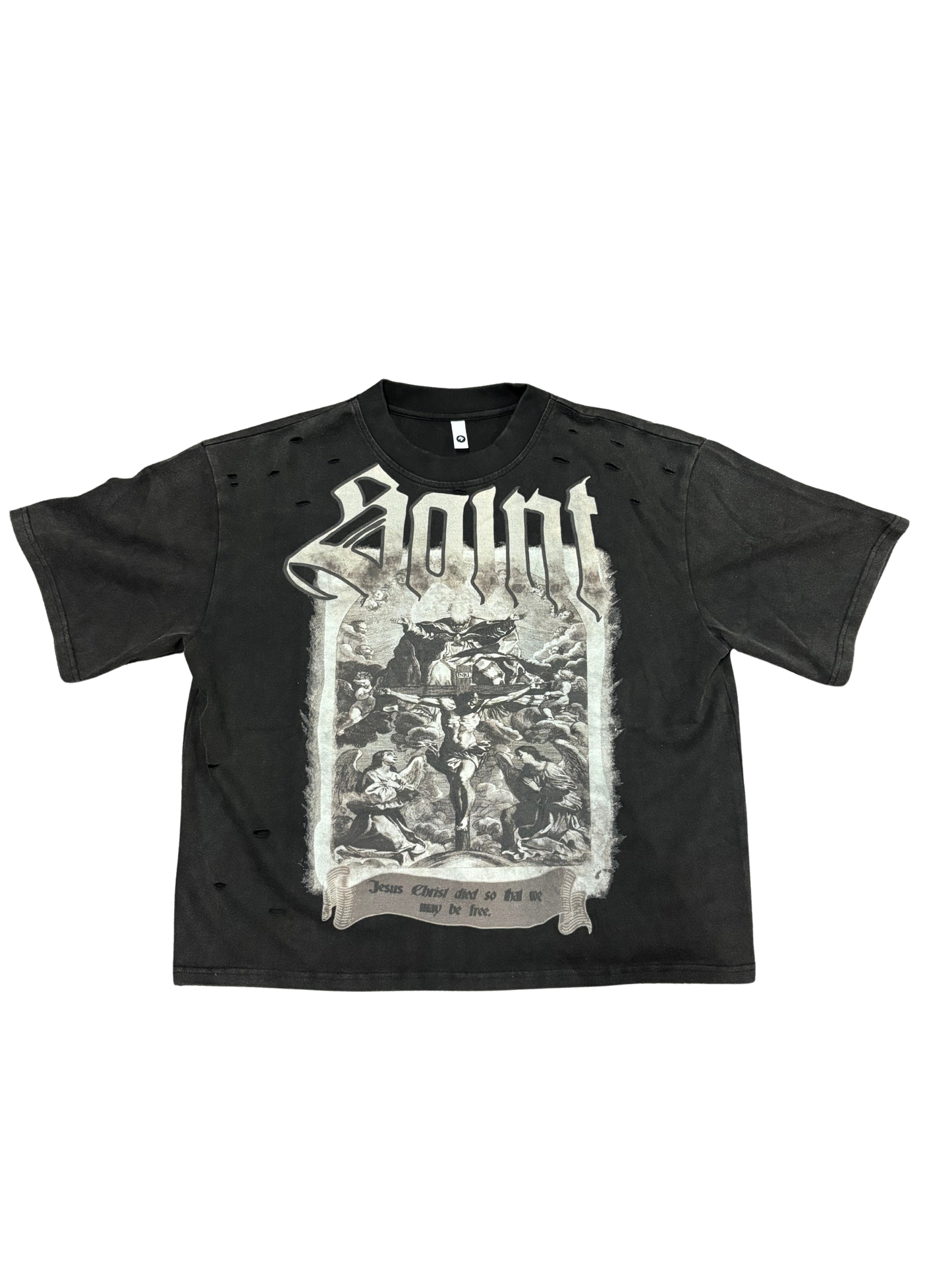 Saint Vintage Distressed Tee
